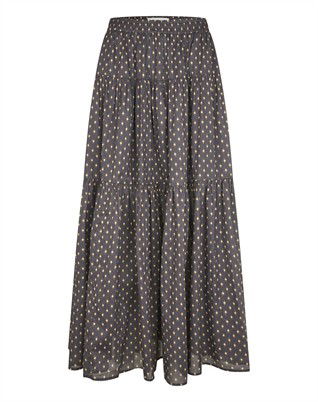 Lollys Laundry - Sunset LL Maxi Nederdel - Dark Blue